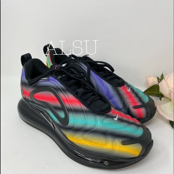 Nike Air Max 720 GS Black Color Mix k/W AUTHENTIC - Picture 3 of 8